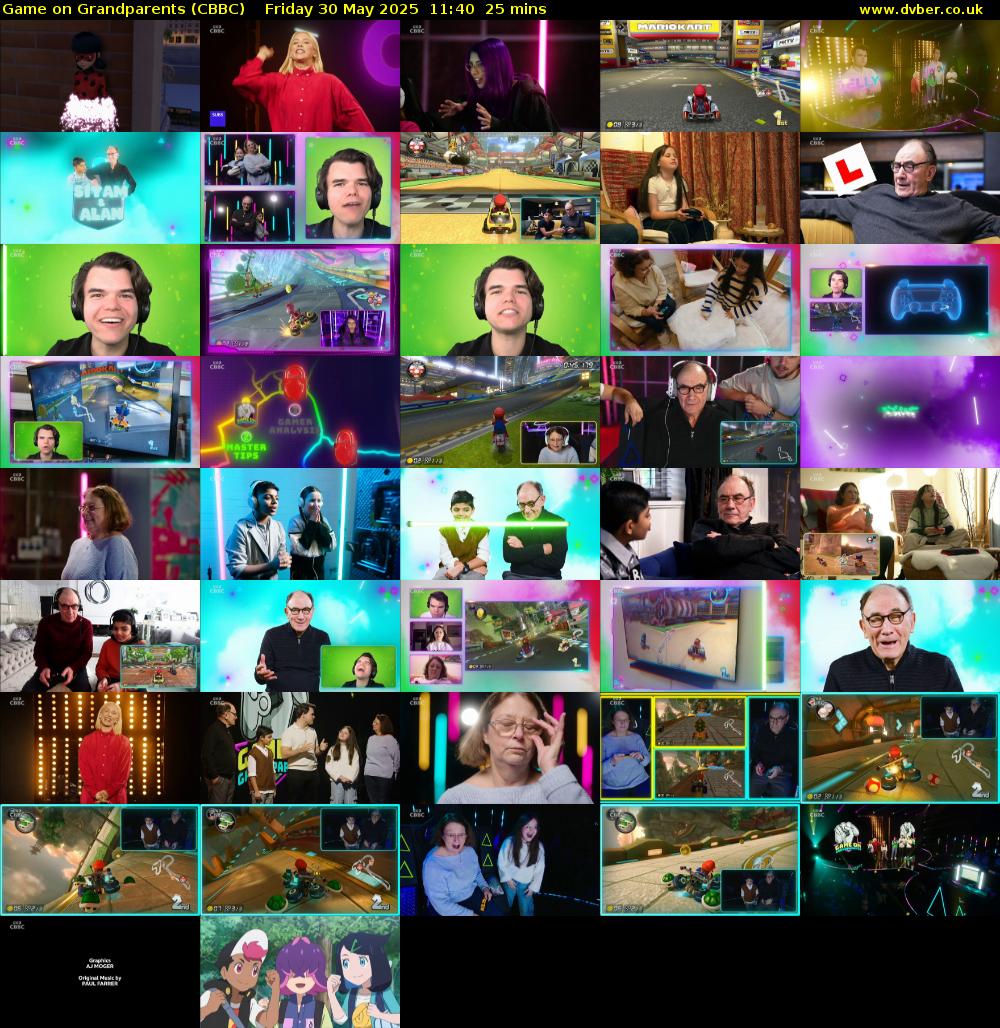 Game on Grandparents (CBBC) Friday 30 May 2025 11:40 - 12:05