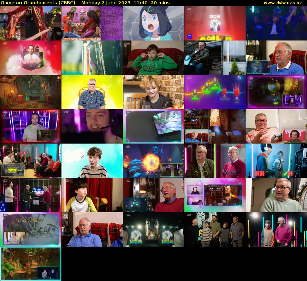 Game on Grandparents (CBBC) Monday 2 June 2025 11:40 - 12:00
