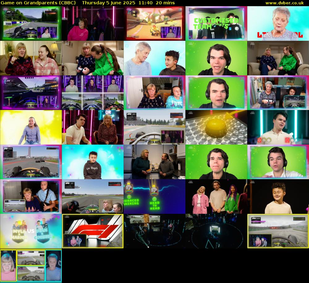 Game on Grandparents (CBBC) Thursday 5 June 2025 11:40 - 12:00
