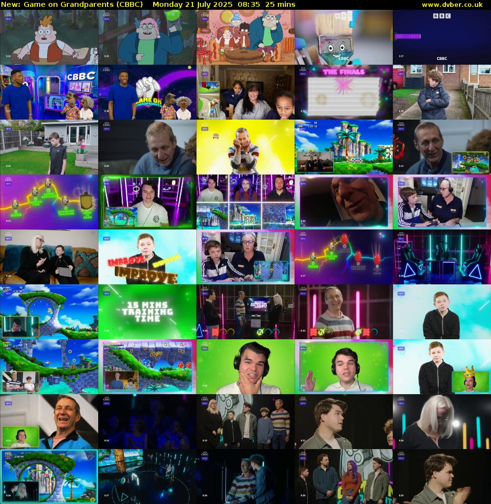 Game on Grandparents (CBBC) Monday 21 July 2025 08:35 - 09:00