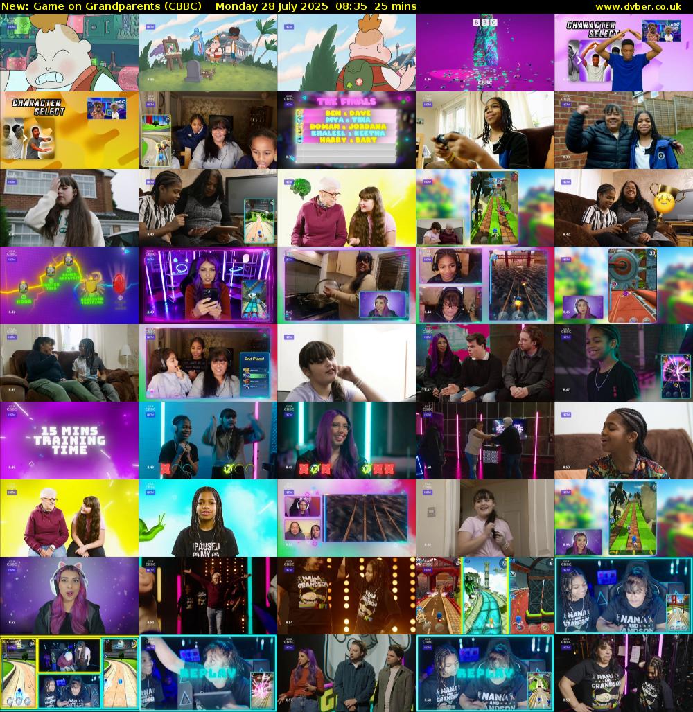 Game on Grandparents (CBBC) Monday 28 July 2025 08:35 - 09:00