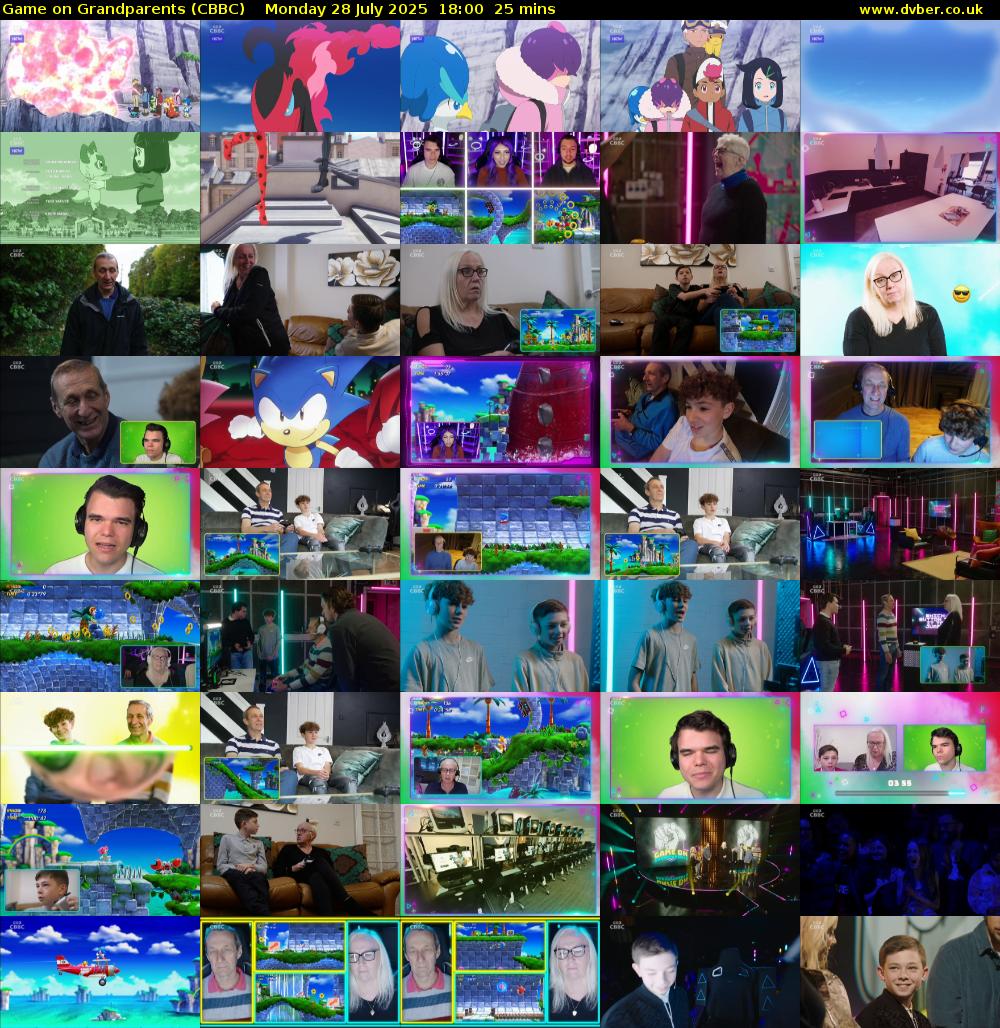Game on Grandparents (CBBC) Monday 28 July 2025 18:00 - 18:25