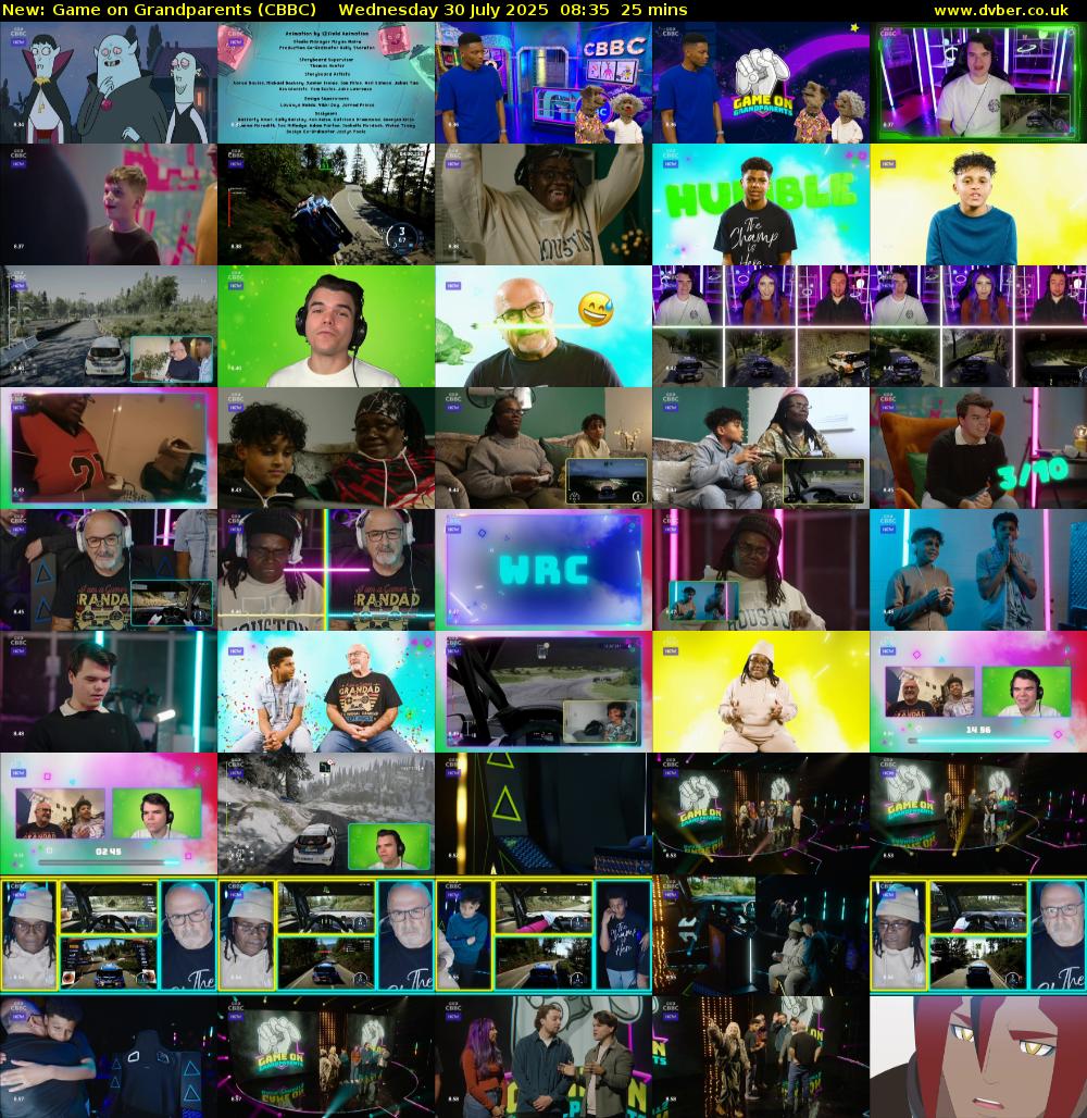 Game on Grandparents (CBBC) Wednesday 30 July 2025 08:35 - 09:00