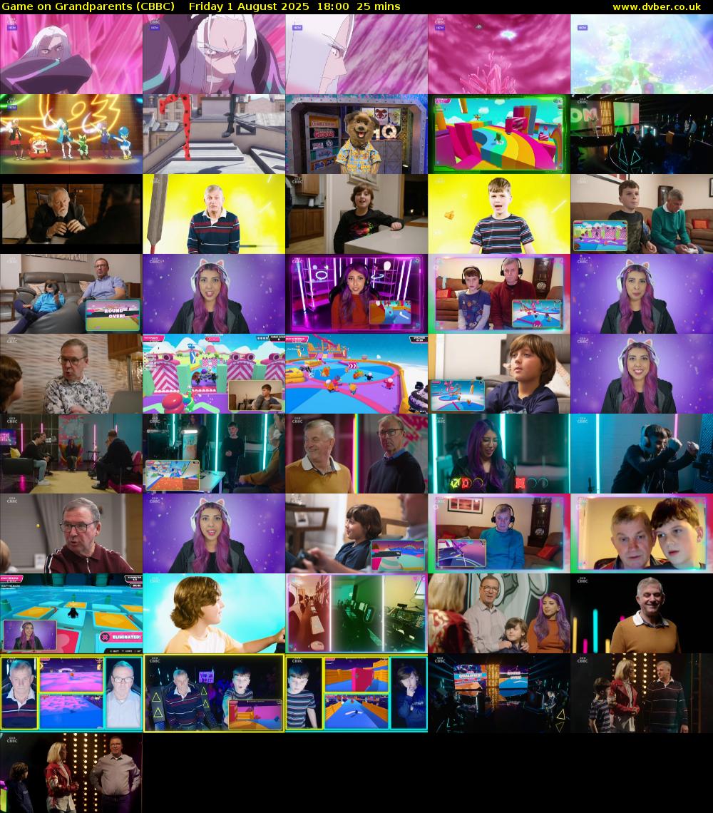 Game on Grandparents (CBBC) Friday 1 August 2025 18:00 - 18:25