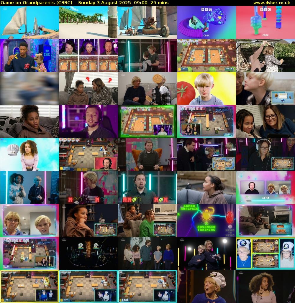 Game on Grandparents (CBBC) Sunday 3 August 2025 09:00 - 09:25
