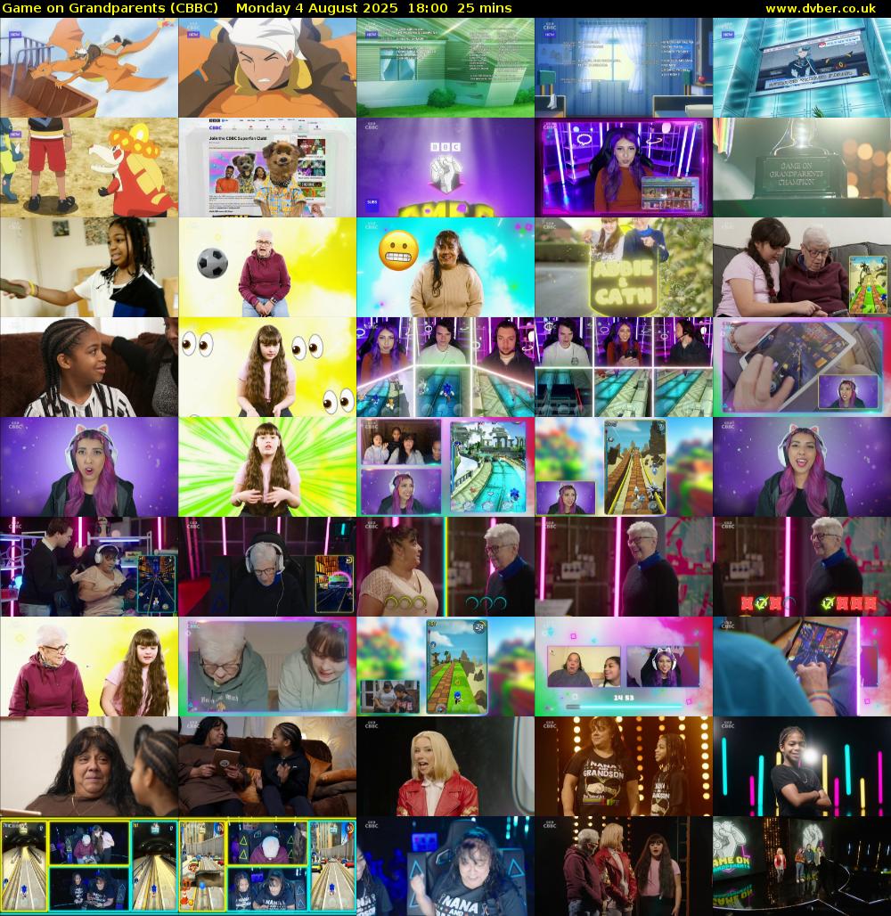 Game on Grandparents (CBBC) Monday 4 August 2025 18:00 - 18:25