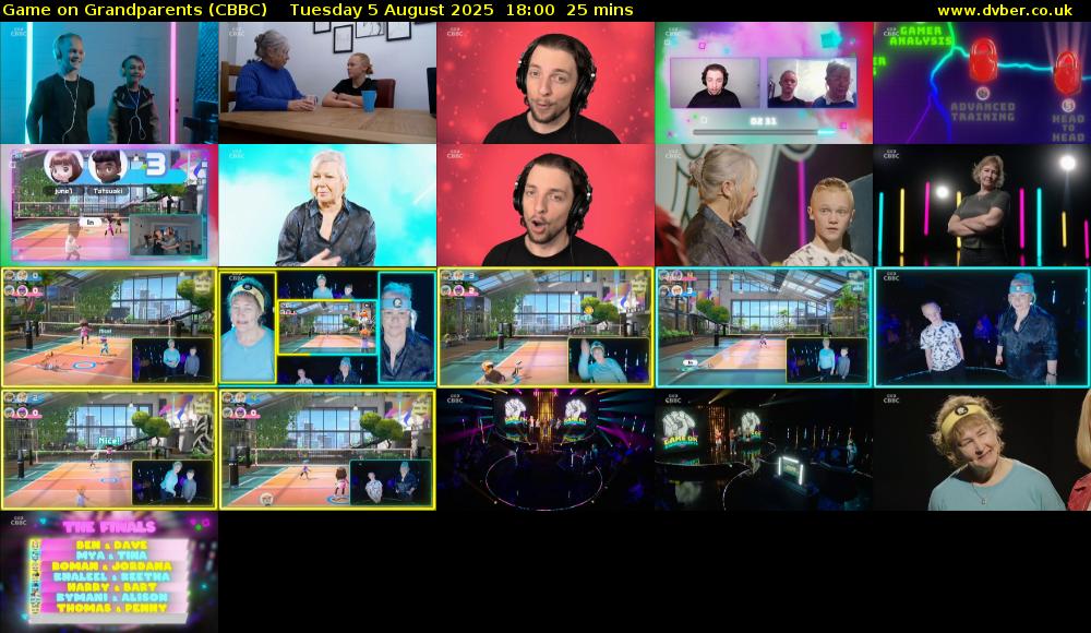 Game on Grandparents (CBBC) Tuesday 5 August 2025 18:00 - 18:25