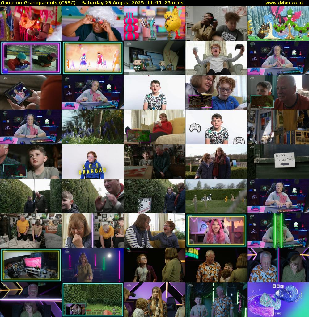 Game on Grandparents (CBBC) Saturday 23 August 2025 11:45 - 12:10