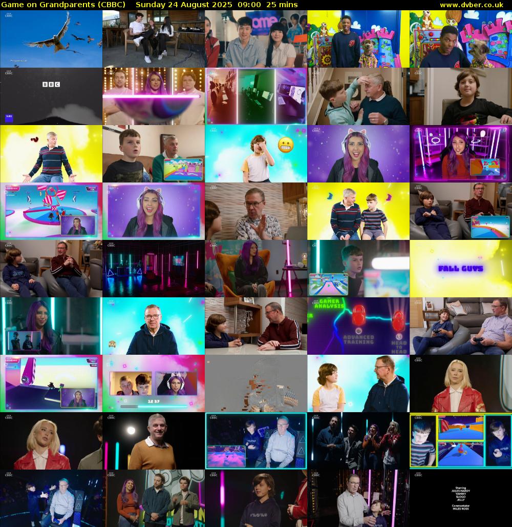 Game on Grandparents (CBBC) Sunday 24 August 2025 09:00 - 09:25