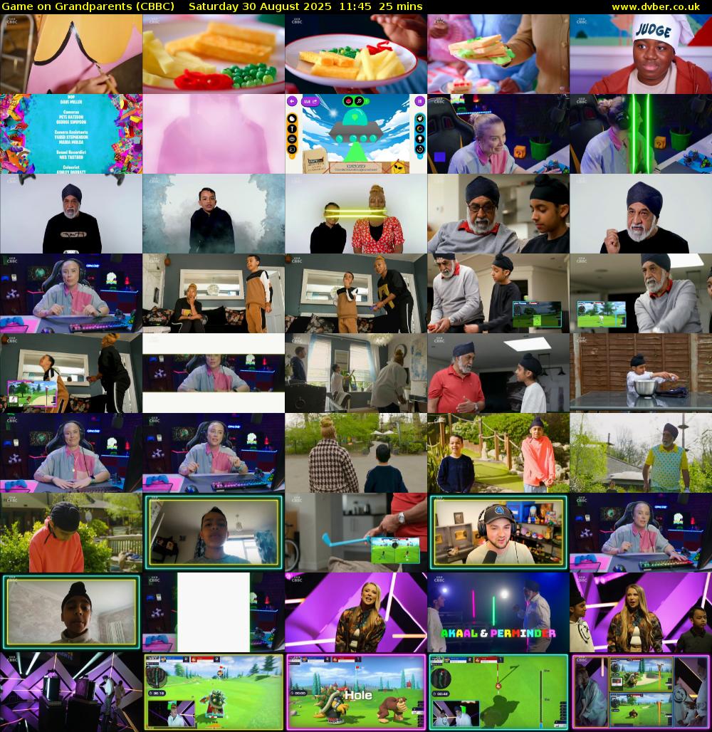 Game on Grandparents (CBBC) Saturday 30 August 2025 11:45 - 12:10