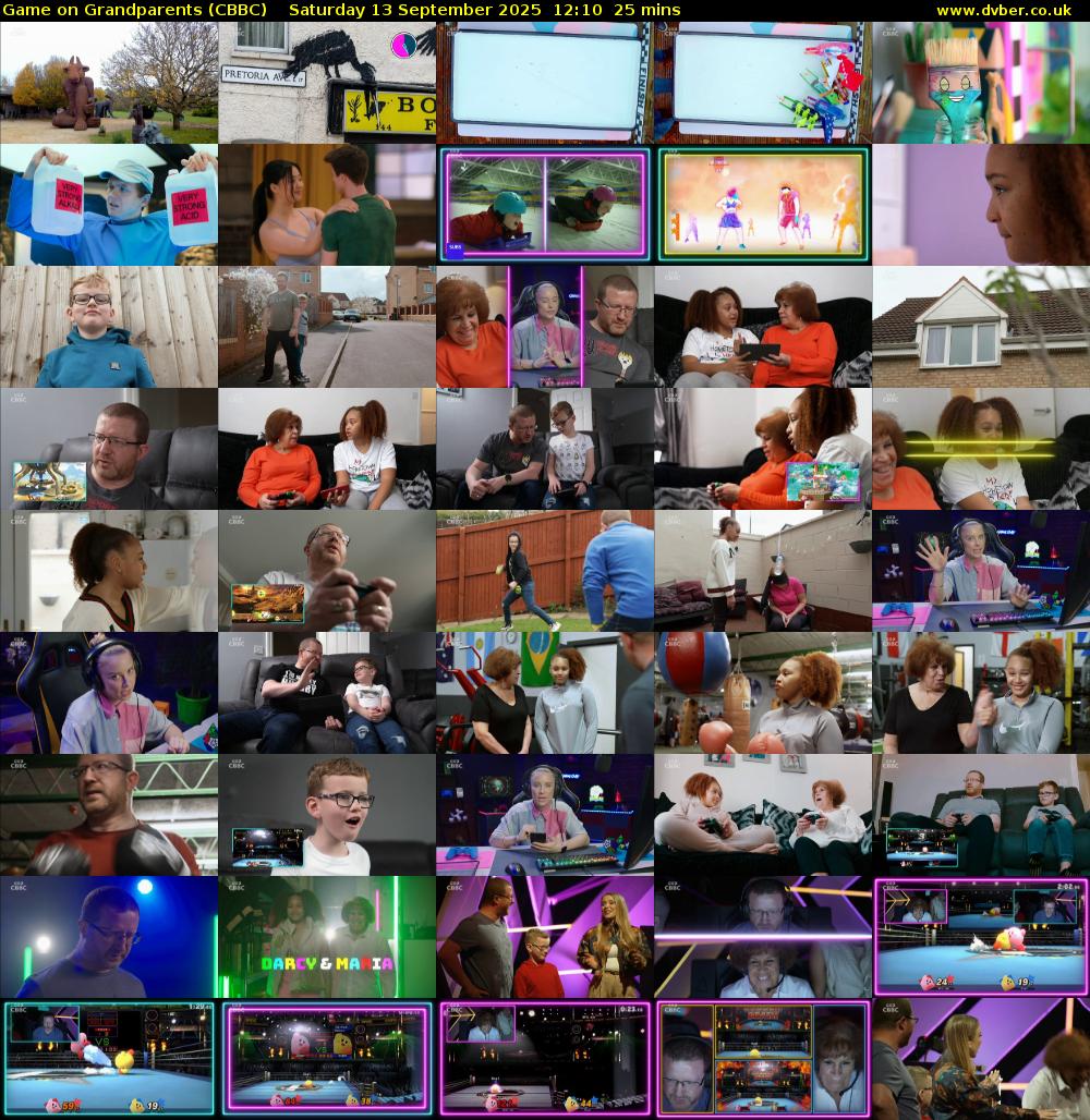 Game on Grandparents (CBBC) Saturday 13 September 2025 12:10 - 12:35