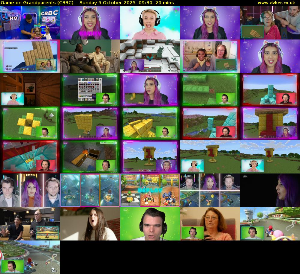 Game on Grandparents (CBBC) Sunday 5 October 2025 09:30 - 09:50