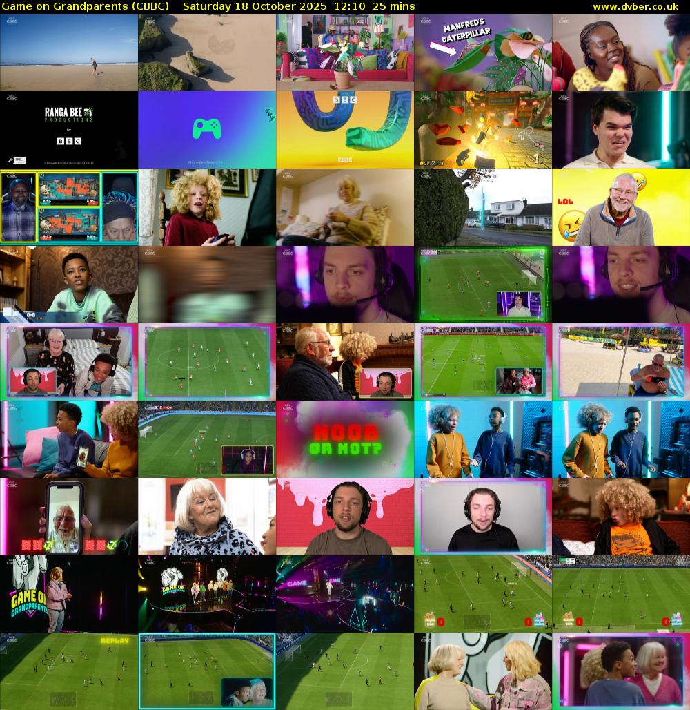 Game on Grandparents (CBBC) Saturday 18 October 2025 12:10 - 12:35