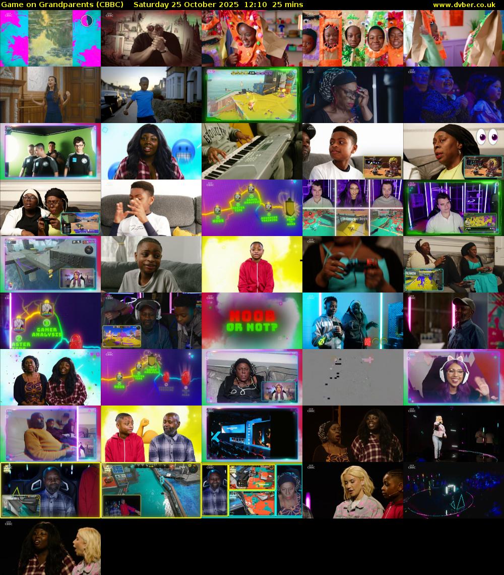 Game on Grandparents (CBBC) Saturday 25 October 2025 12:10 - 12:35