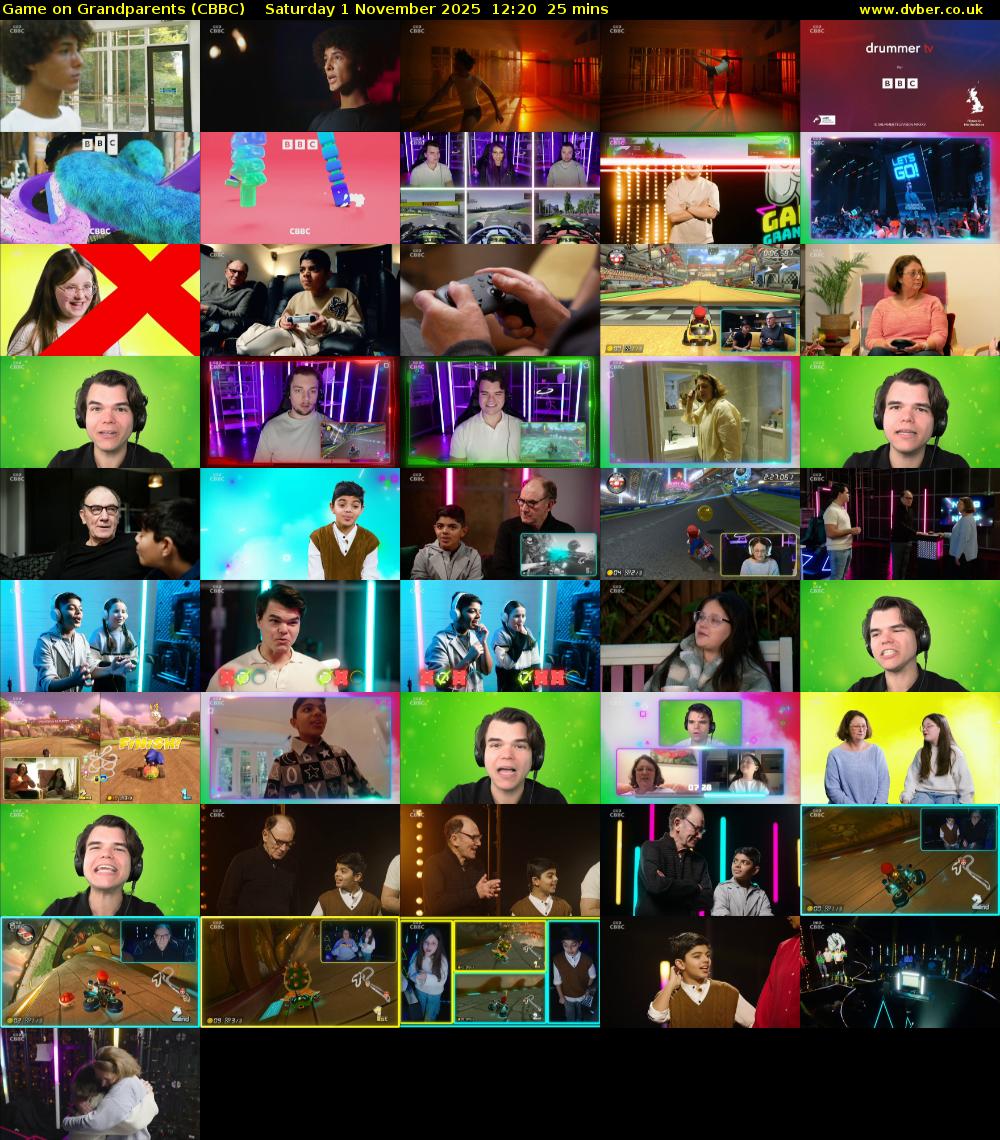 Game on Grandparents (CBBC) Saturday 1 November 2025 12:20 - 12:45