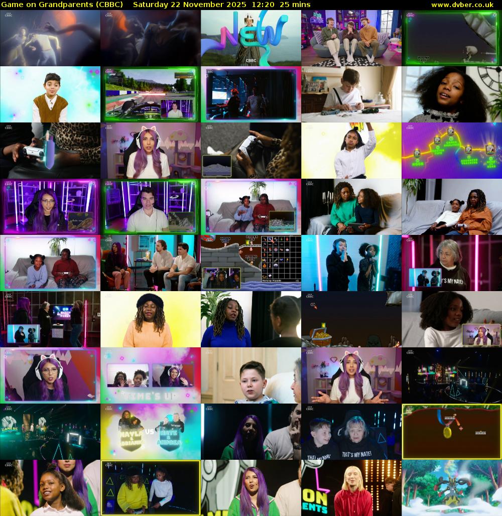 Game on Grandparents (CBBC) Saturday 22 November 2025 12:20 - 12:45