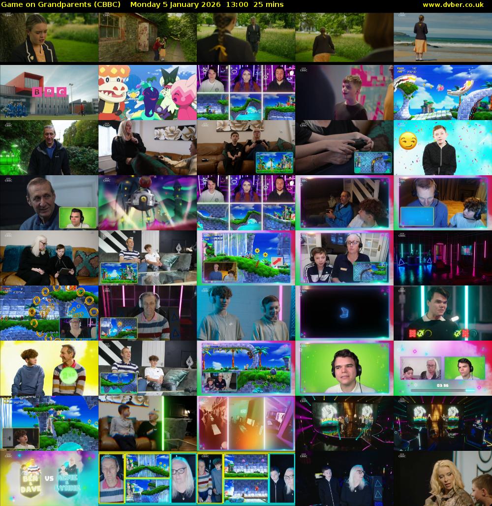 Game on Grandparents (CBBC) Monday 5 January 2026 13:00 - 13:25