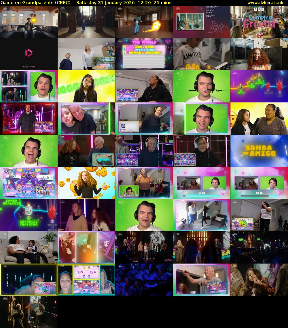 Game on Grandparents (CBBC) Saturday 31 January 2026 12:20 - 12:45