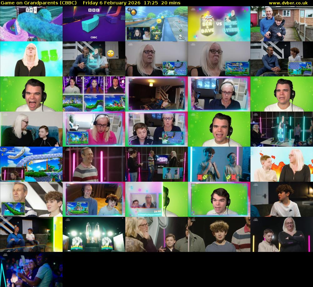 Game on Grandparents (CBBC) Friday 6 February 2026 17:25 - 17:45