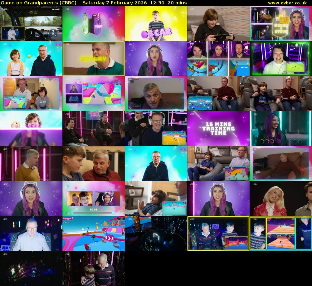 Game on Grandparents (CBBC) Saturday 7 February 2026 12:30 - 12:50