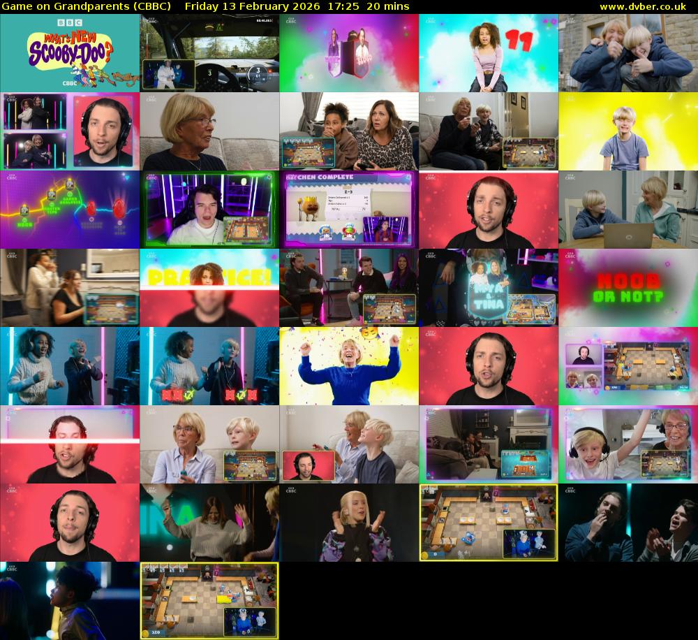 Game on Grandparents (CBBC) Friday 13 February 2026 17:25 - 17:45