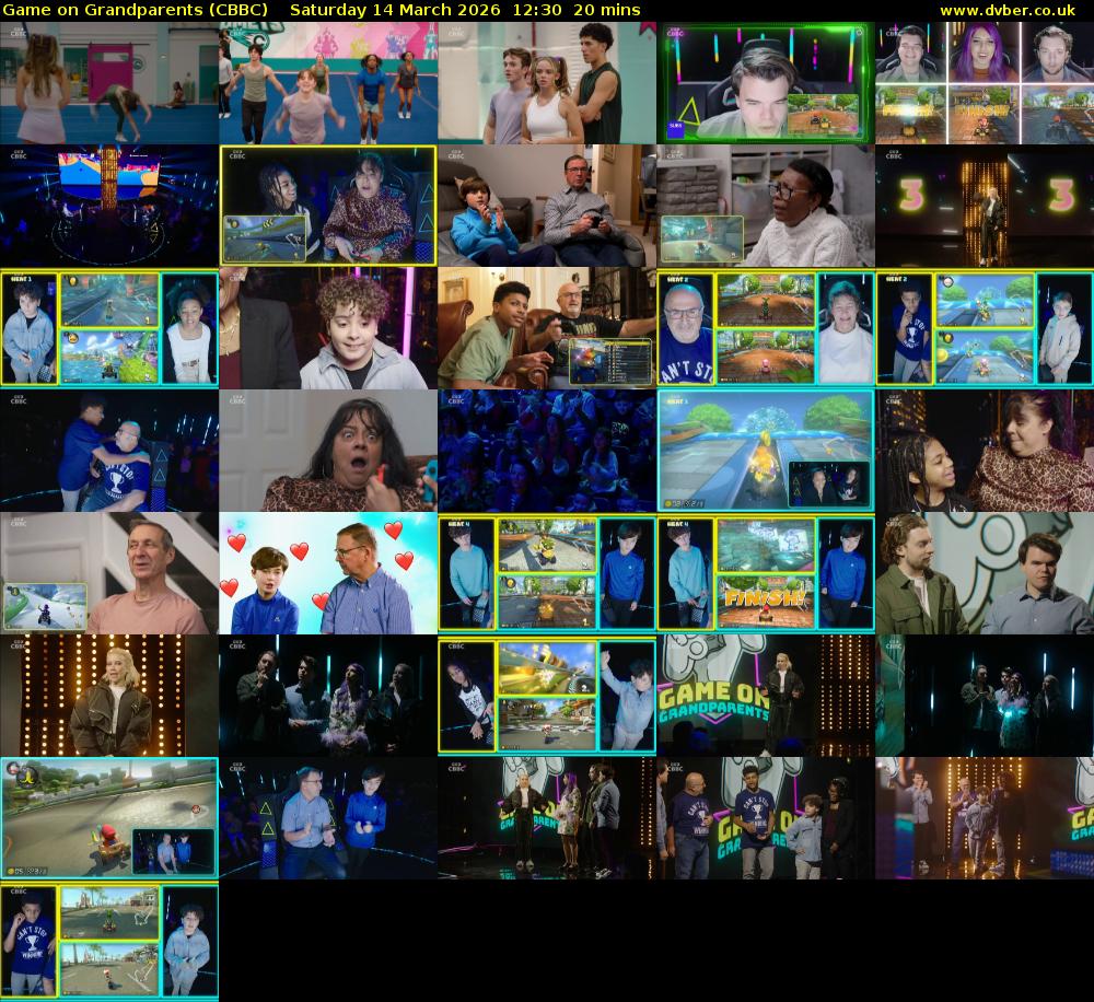 Game on Grandparents (CBBC) Saturday 14 March 2026 12:30 - 12:50