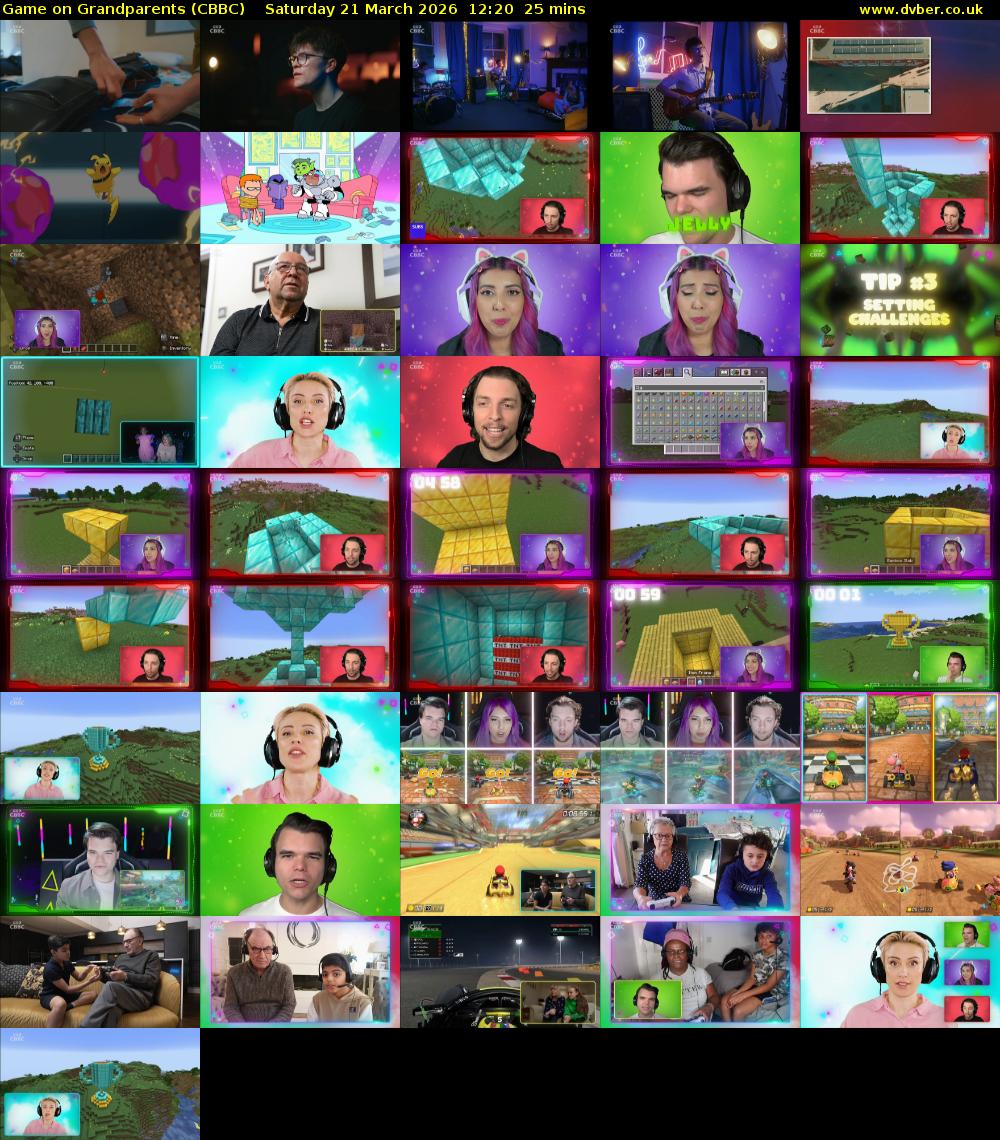Game on Grandparents (CBBC) Saturday 21 March 2026 12:20 - 12:45