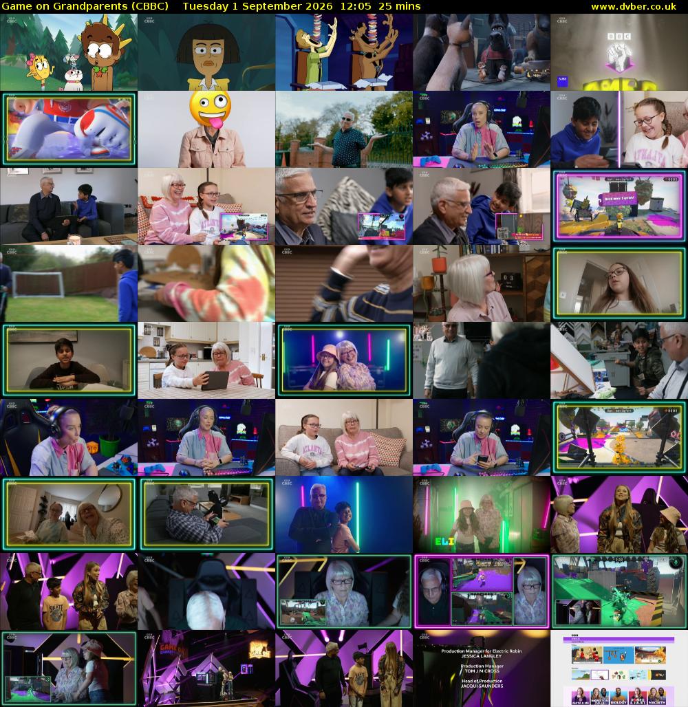 Game on Grandparents (CBBC) Tuesday 1 September 2026 12:05 - 12:30