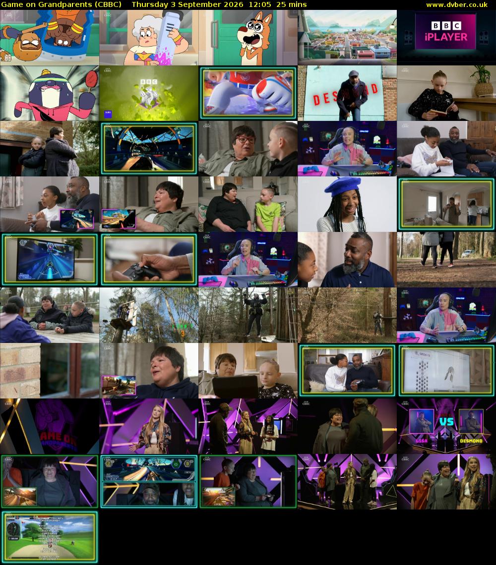 Game on Grandparents (CBBC) Thursday 3 September 2026 12:05 - 12:30