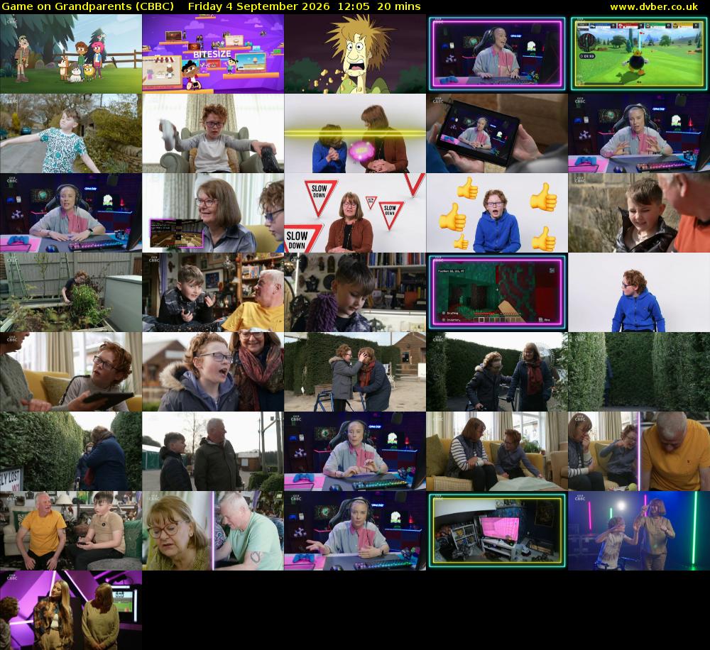 Game on Grandparents (CBBC) Friday 4 September 2026 12:05 - 12:25