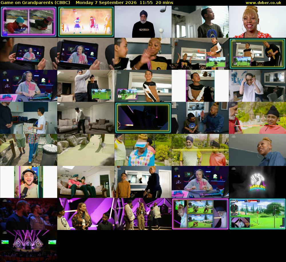 Game on Grandparents (CBBC) Monday 7 September 2026 11:55 - 12:15