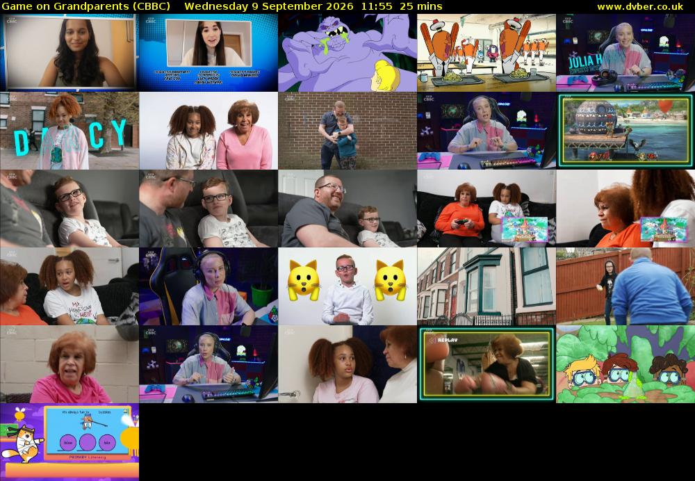 Game on Grandparents (CBBC) Wednesday 9 September 2026 11:55 - 12:20