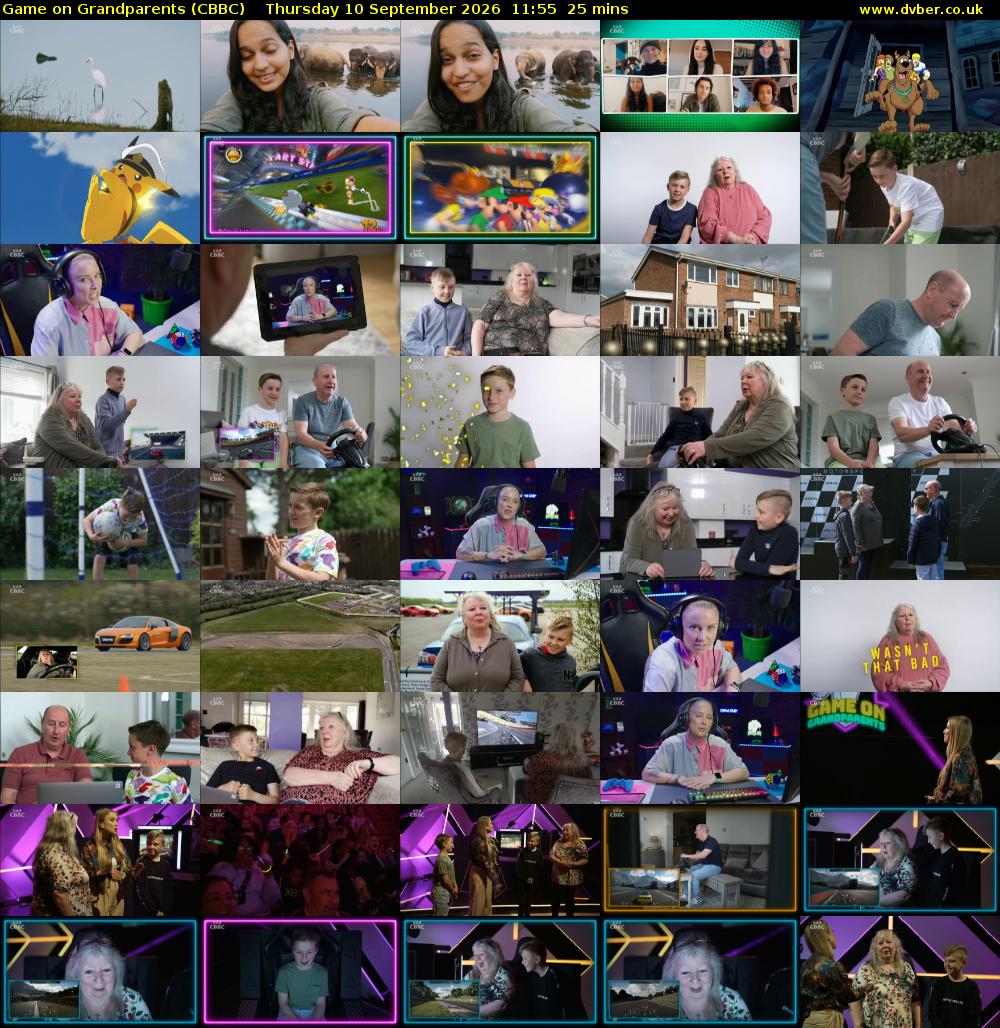 Game on Grandparents (CBBC) Thursday 10 September 2026 11:55 - 12:20
