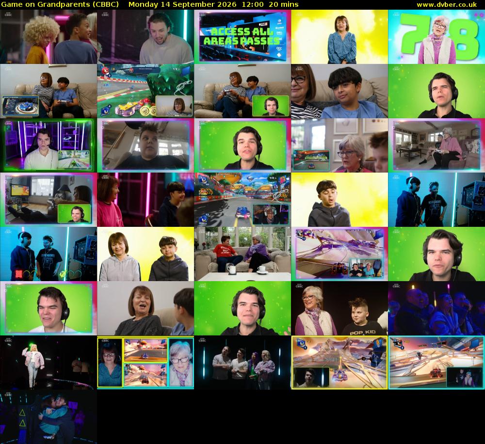 Game on Grandparents (CBBC) Monday 14 September 2026 12:00 - 12:20
