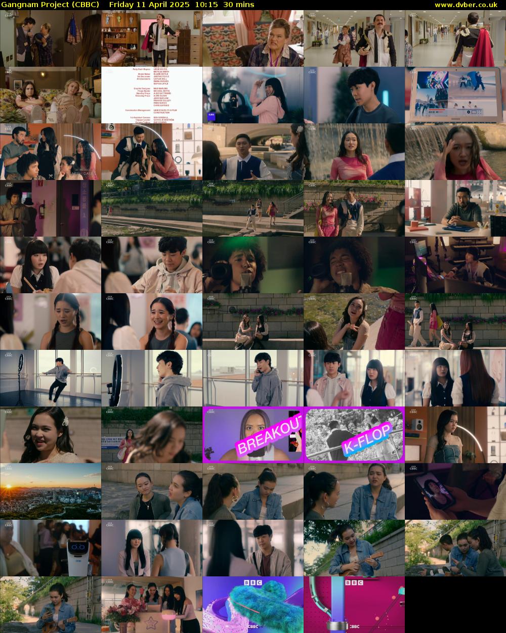 Gangnam Project (CBBC) Friday 11 April 2025 10:15 - 10:45