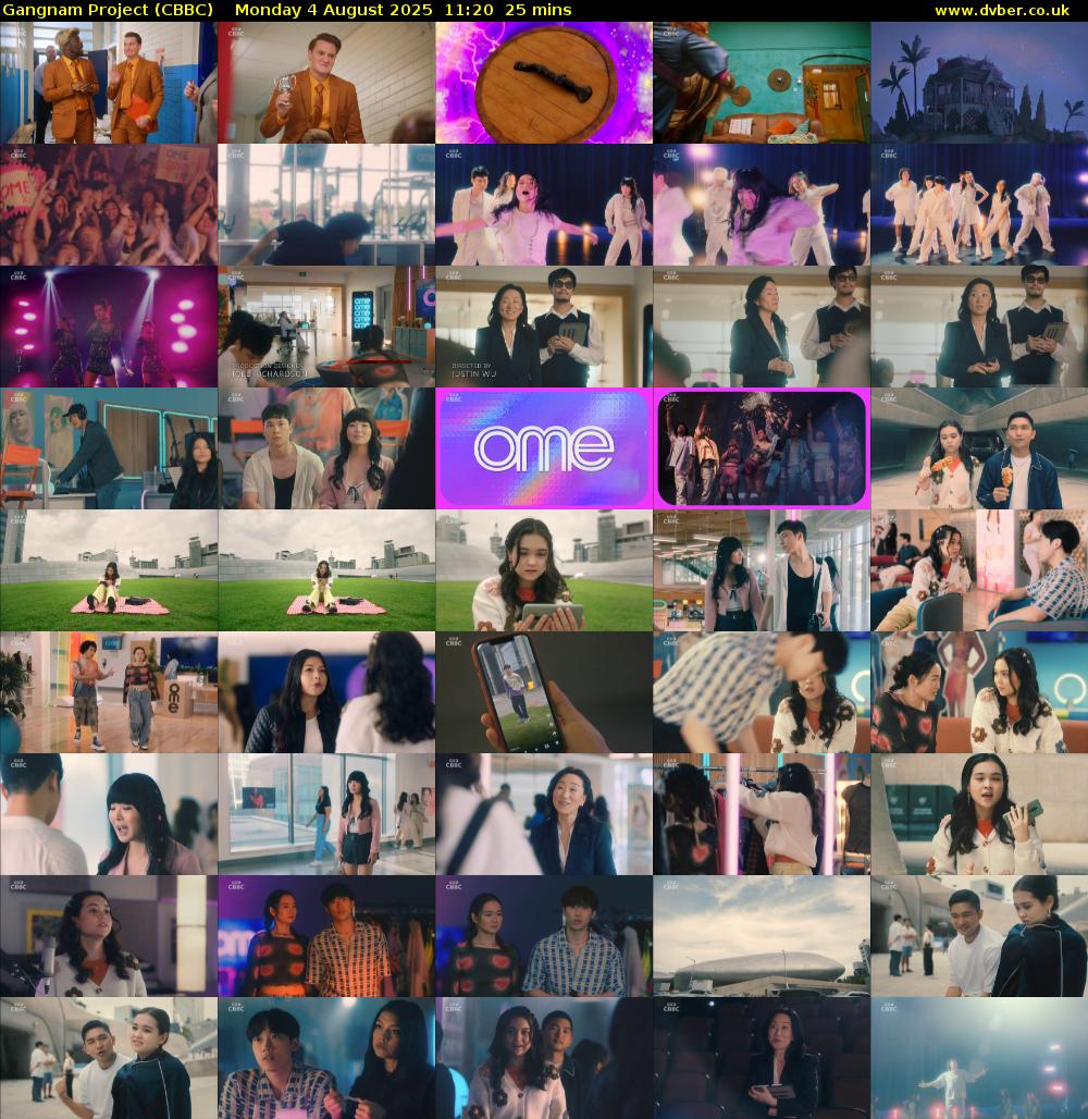 Gangnam Project (CBBC) Monday 4 August 2025 11:20 - 11:45
