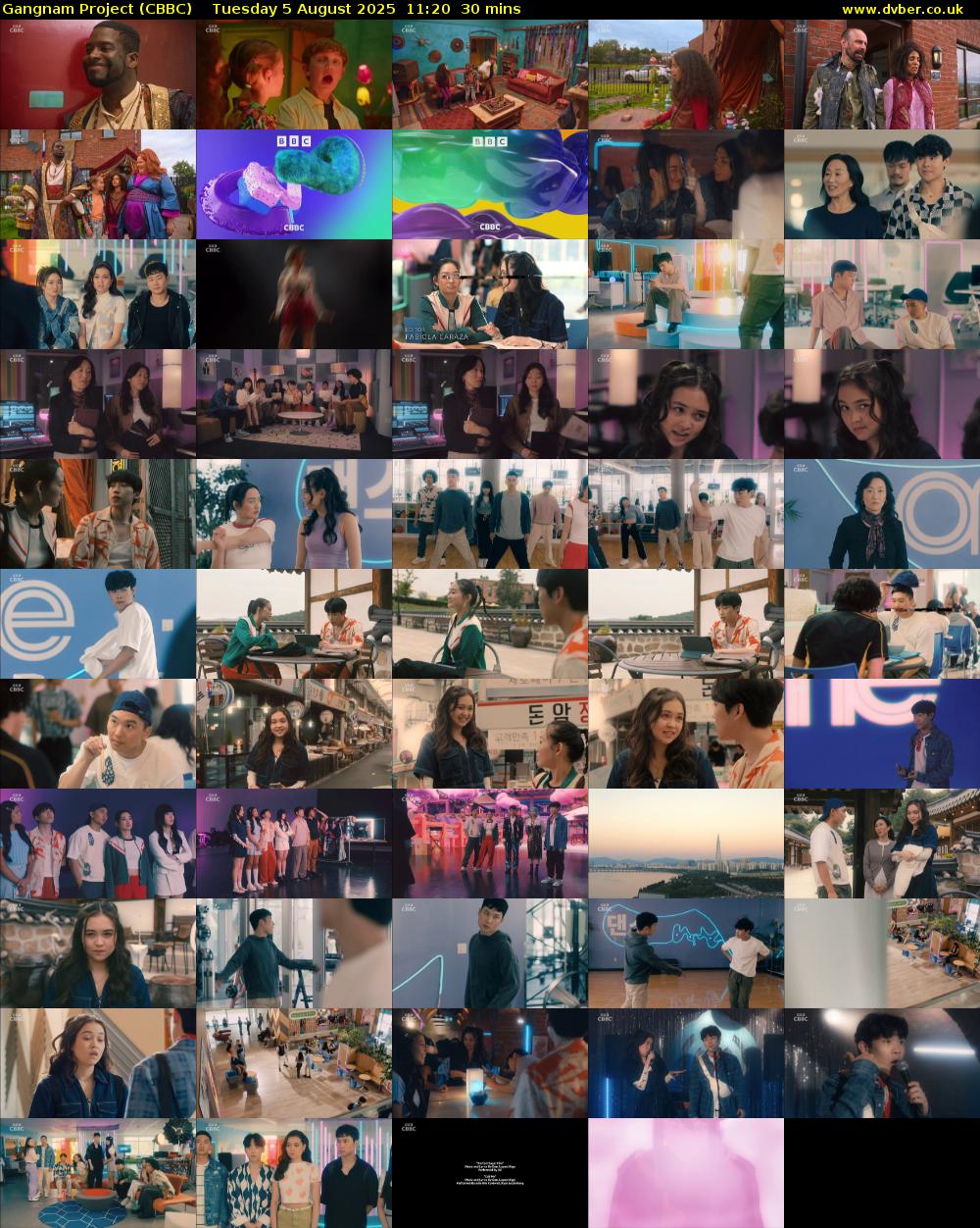 Gangnam Project (CBBC) Tuesday 5 August 2025 11:20 - 11:50