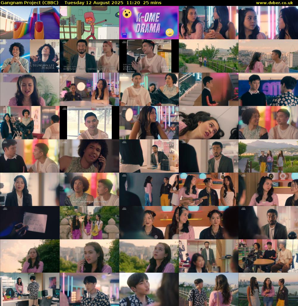 Gangnam Project (CBBC) Tuesday 12 August 2025 11:20 - 11:45