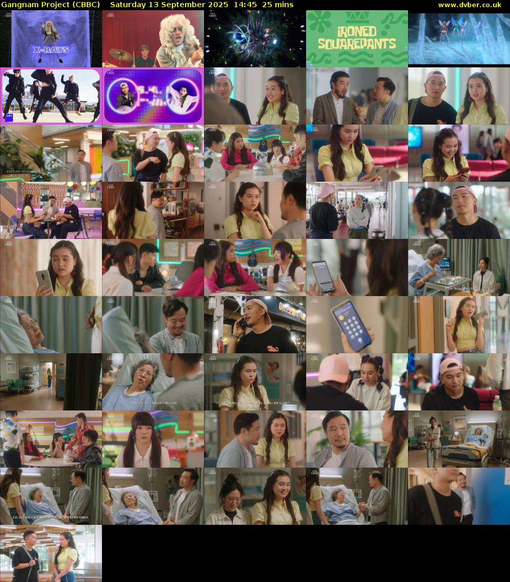 Gangnam Project (CBBC) Saturday 13 September 2025 14:45 - 15:10