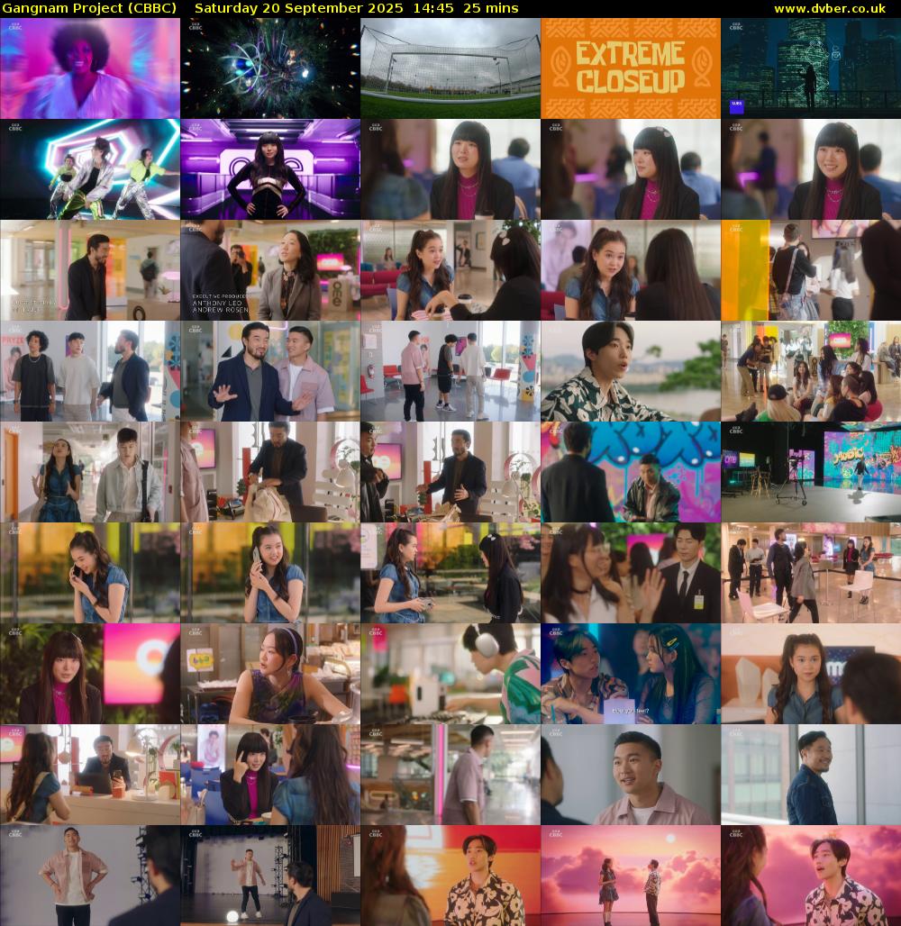 Gangnam Project (CBBC) Saturday 20 September 2025 14:45 - 15:10