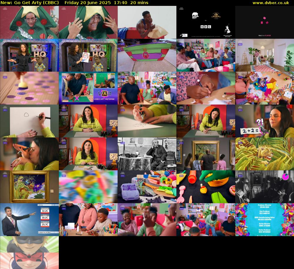 Go Get Arty (CBBC) Friday 20 June 2025 17:40 - 18:00