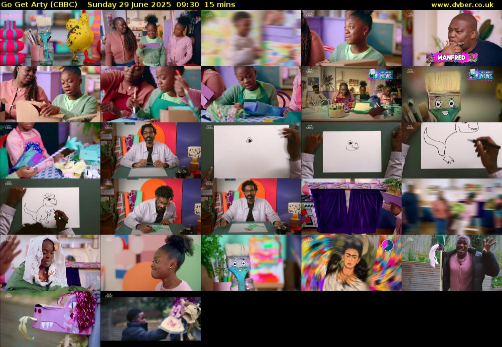 Go Get Arty (CBBC) Sunday 29 June 2025 09:30 - 09:45