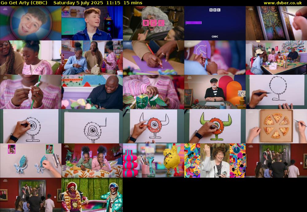 Go Get Arty (CBBC) Saturday 5 July 2025 11:15 - 11:30