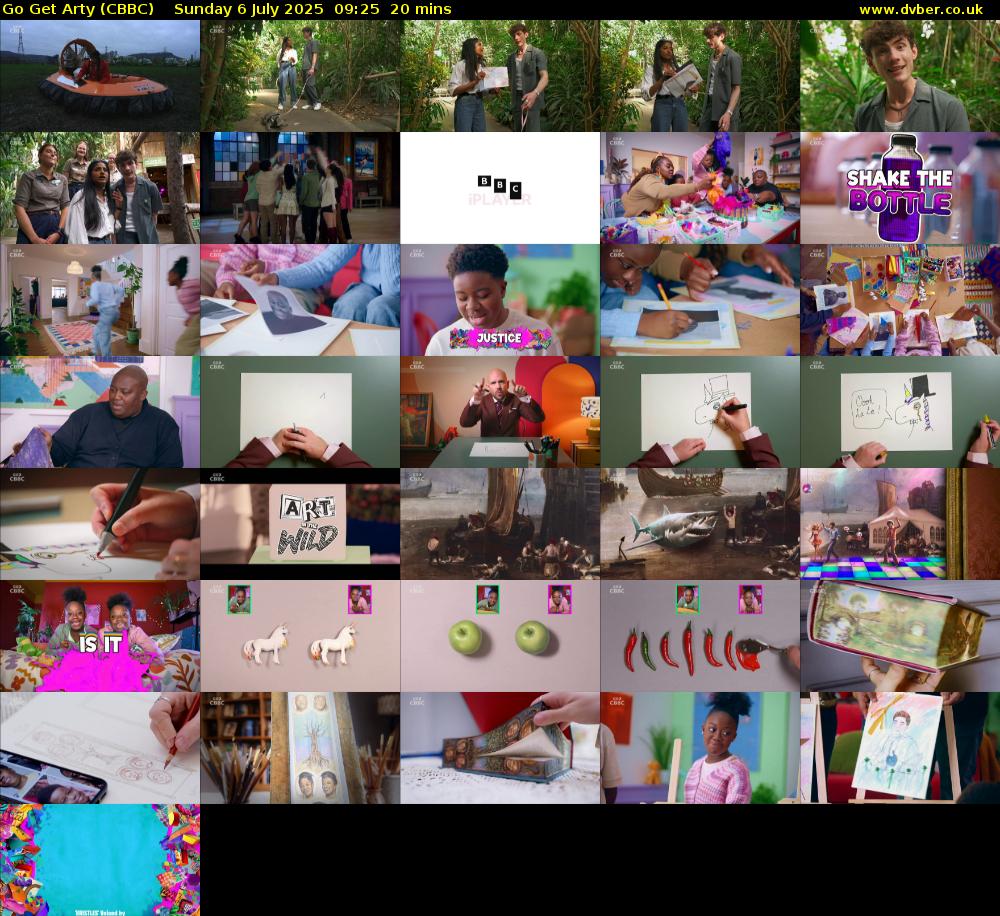 Go Get Arty (CBBC) Sunday 6 July 2025 09:25 - 09:45