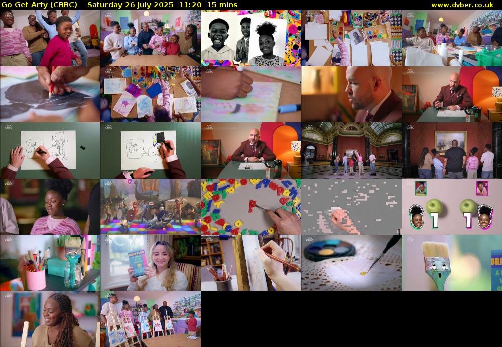 Go Get Arty (CBBC) Saturday 26 July 2025 11:20 - 11:35