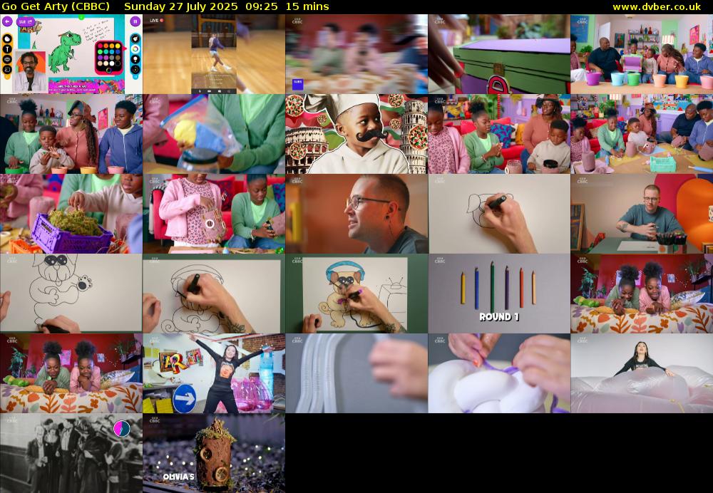 Go Get Arty (CBBC) Sunday 27 July 2025 09:25 - 09:40