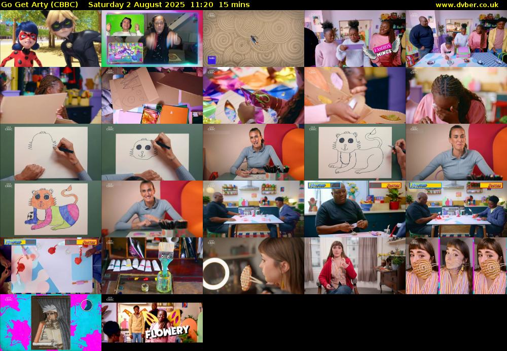 Go Get Arty (CBBC) Saturday 2 August 2025 11:20 - 11:35