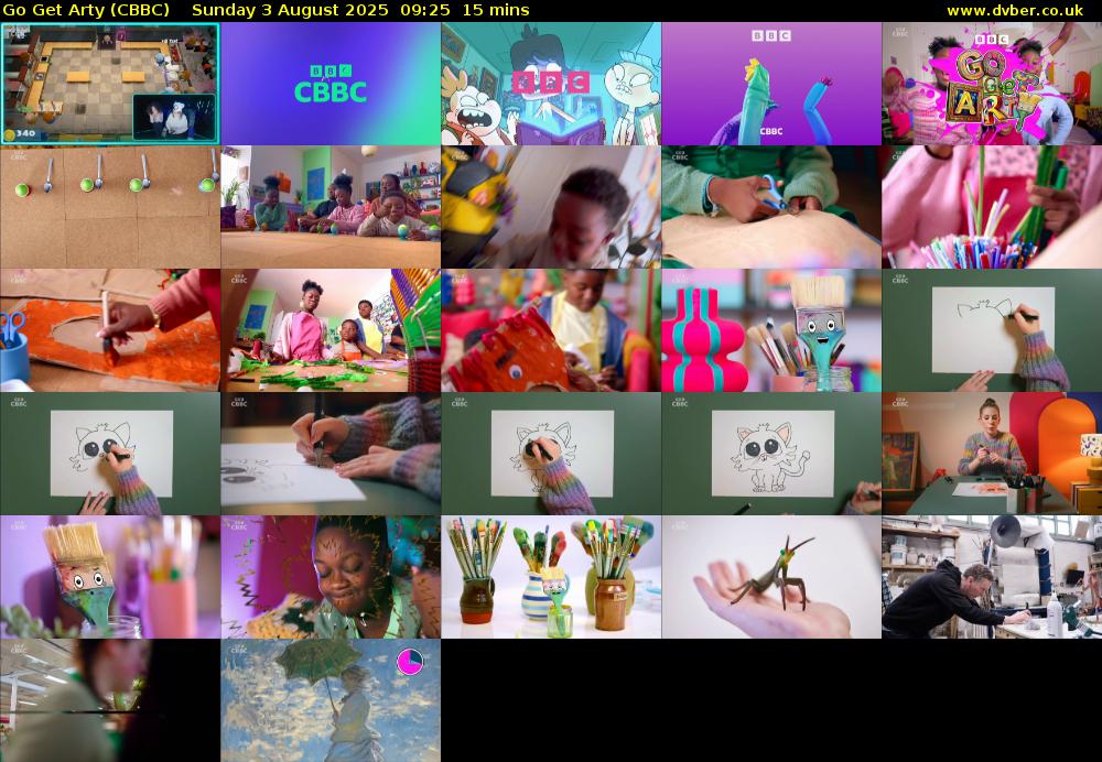 Go Get Arty (CBBC) Sunday 3 August 2025 09:25 - 09:40
