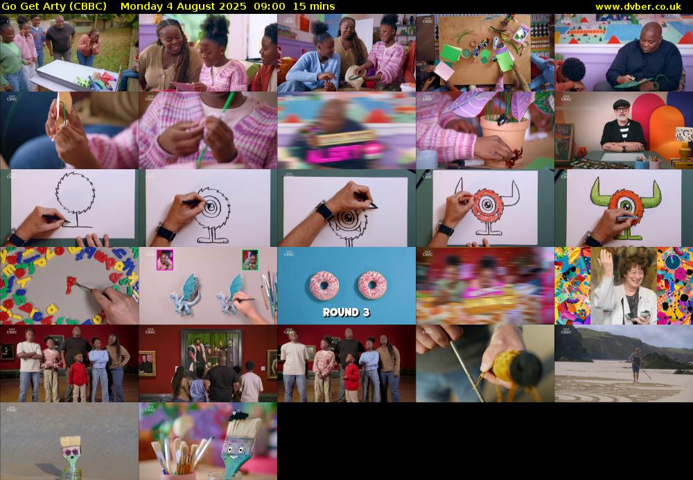 Go Get Arty (CBBC) Monday 4 August 2025 09:00 - 09:15