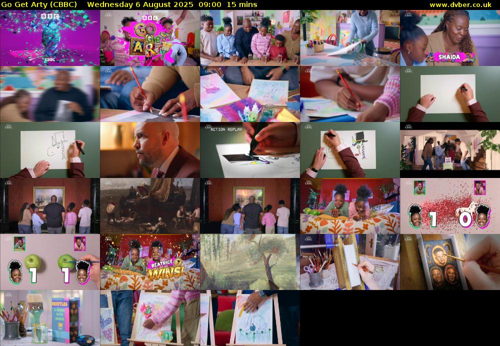 Go Get Arty (CBBC) Wednesday 6 August 2025 09:00 - 09:15